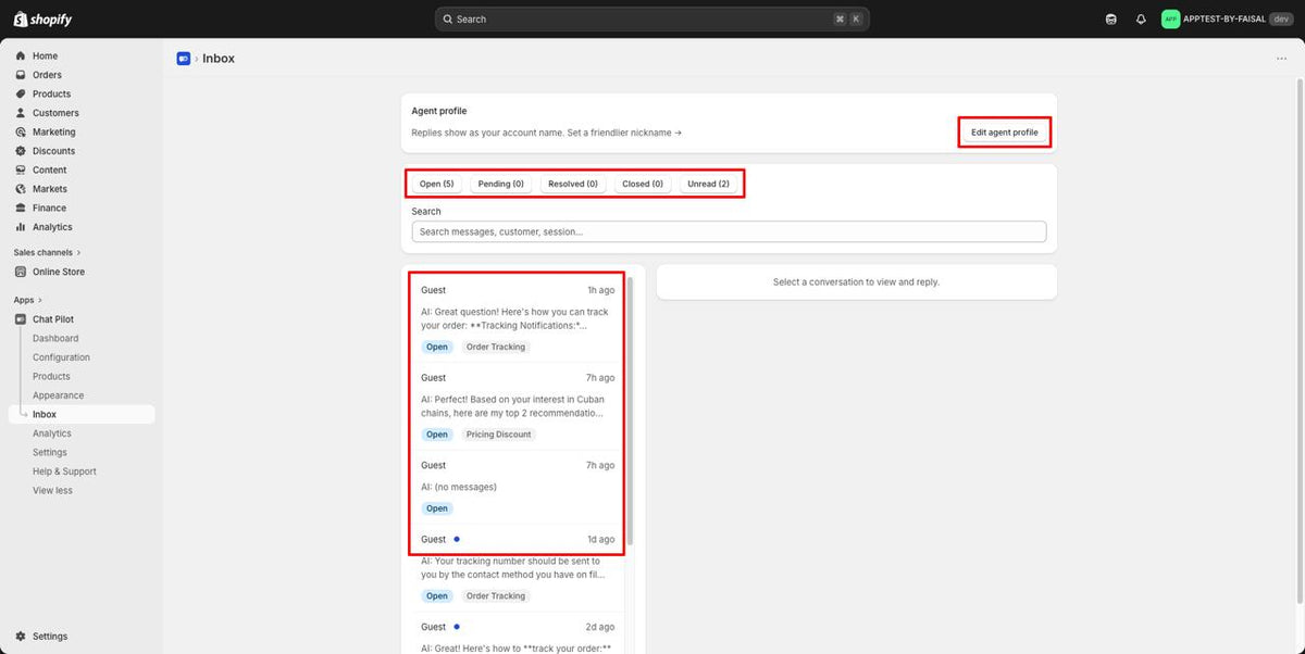 Live Chat Inbox & Support Desks