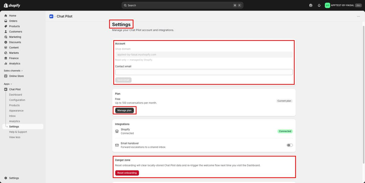 Account Settings