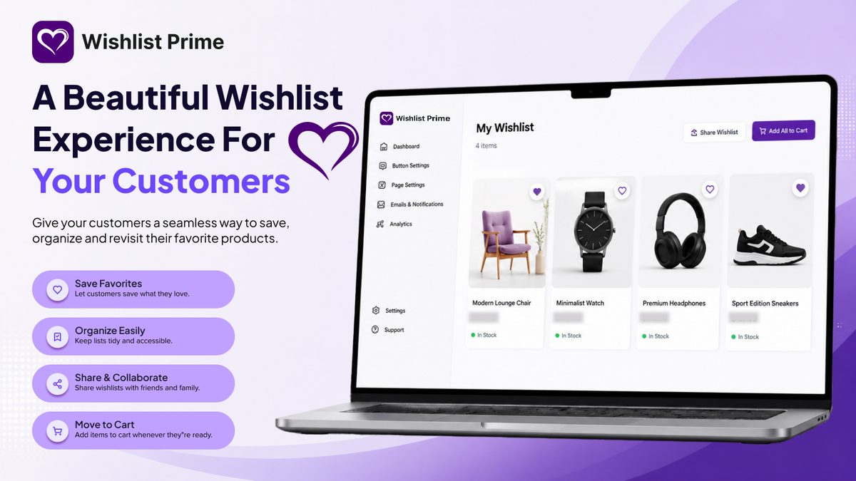Wishlist Prime ‑ Favorite item
