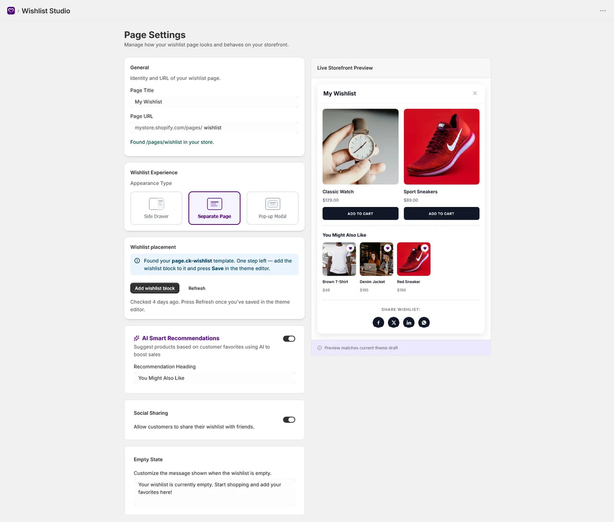 Page Settings